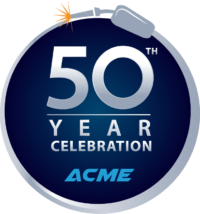 ACME 50th Logo - 50 Years of success in Welding, Fabrication and Manufacturing